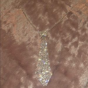 COPY - Neck tie bling out necklace